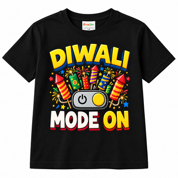 Diwali Firecracker Mode On Kids T-shirt