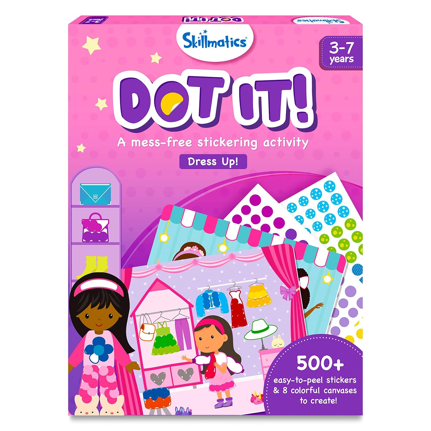 Dot It! Skillmatics No Mess Sticker Art Kit For Kids - Dress Up