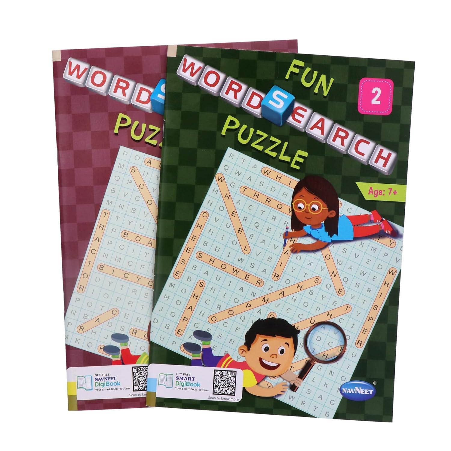 Navneet Fun Word Search PuzzleBook 1 & 2 Combo