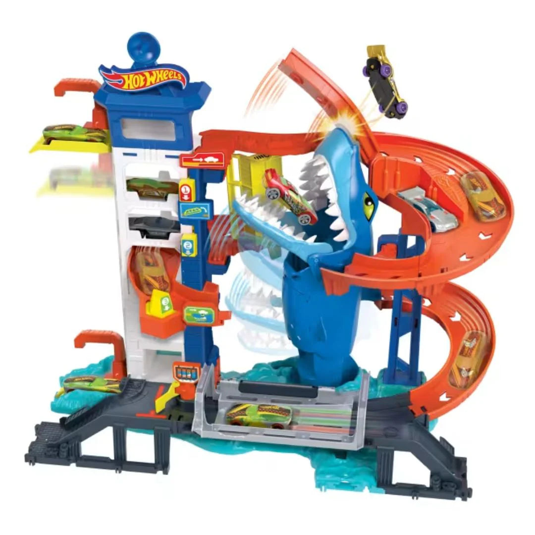 Hot Wheels City Attacking Shark Escape Track Set