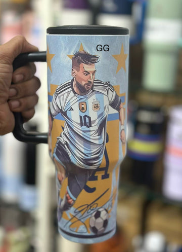 90-1 Messi Stainless Steel Tumbler | 1200 ml | Hot & Cold | Random Colour & Design