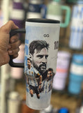Mug with a graphic of a sports player