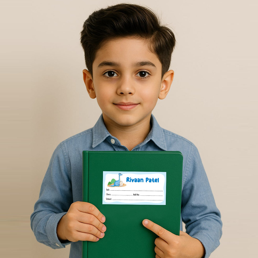 Customised Name Stickers – Dinosaurs