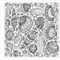 Inside page Serene Seascapes colouring book adults ocean coastal patterns