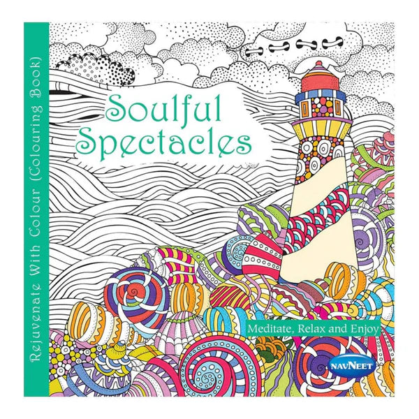 Navneet Adult Colouring Book Soulful Spectacles – Mandala Stress Relief Pages
