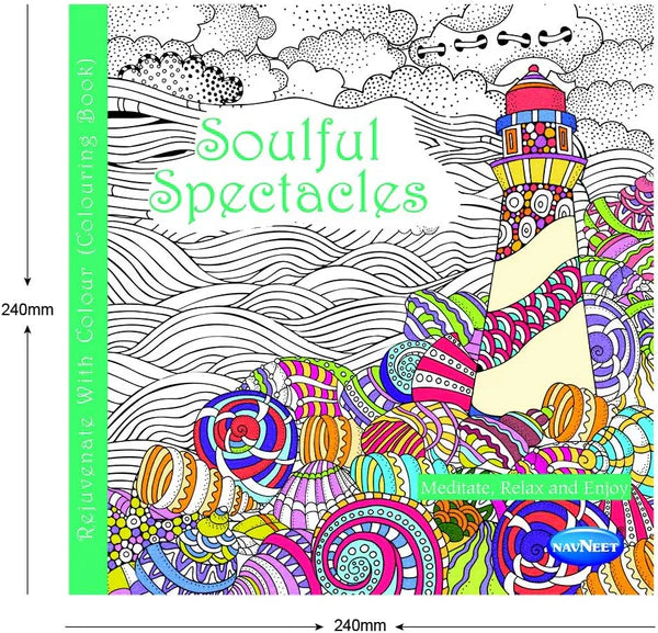 Relaxation Colouring Book for Adults – Soulful Spectacles by Navneet