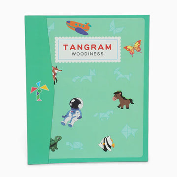 Wooden Tangram Puzzle Set with Activity Book