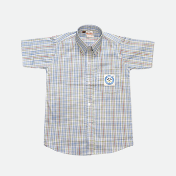 UDGAM School For Children Blue Checks Shirt