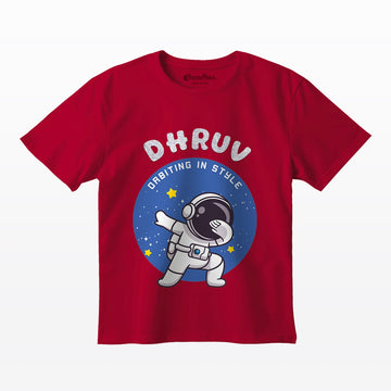 Personalised Astronaut  Kids Half Sleeve  T-Shirt
