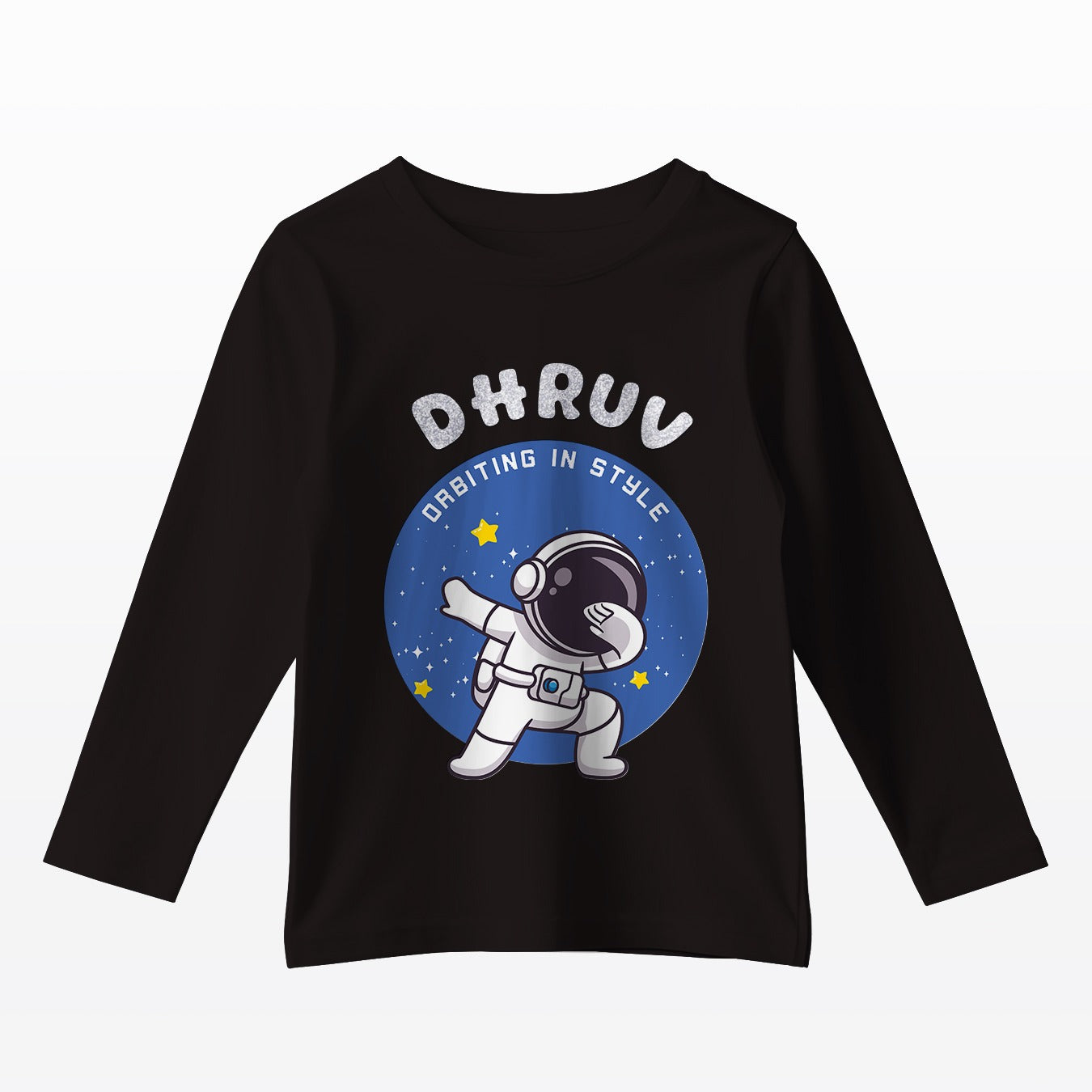 Personalised Astronaut  Kids Full Sleeve  T-Shirt