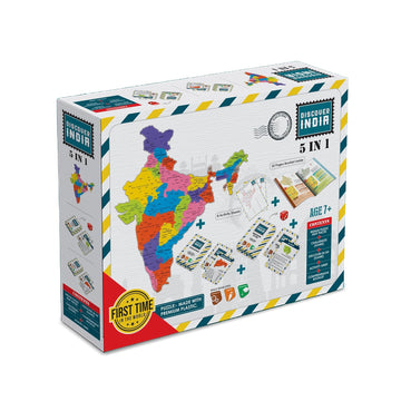 Zephyr Map of India Puzzle – 28 States + Card Games + Activity Sheets