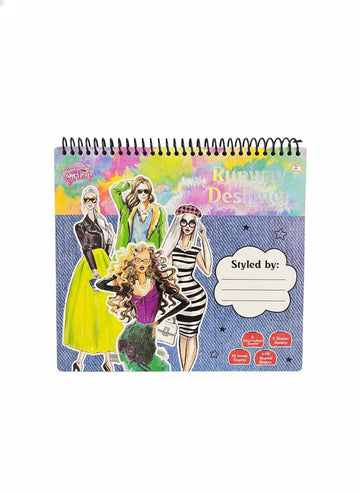 STRIDERS Fashion Designer Sketch Book – A Creative kit for Kids to Design Outfits, Explore Imagination, Develop Artistic Skills, and Enjoy Fun, Stylish, and Creative Play