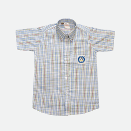 Zebar School For Children Blue Checks Shirt